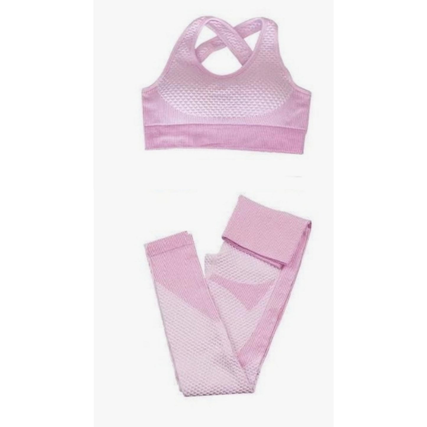 Seamless bra and yoga set