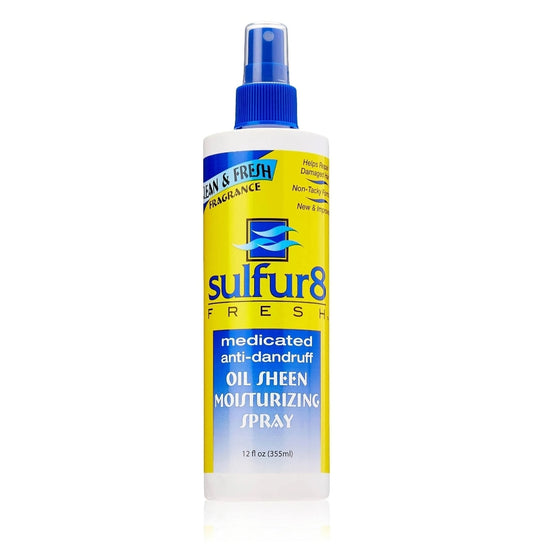 SULFUR8 FRESH MEDICATED ANTI-DANDRUFF OIL SHEEN MOISTURIZING SPRAY 12oz