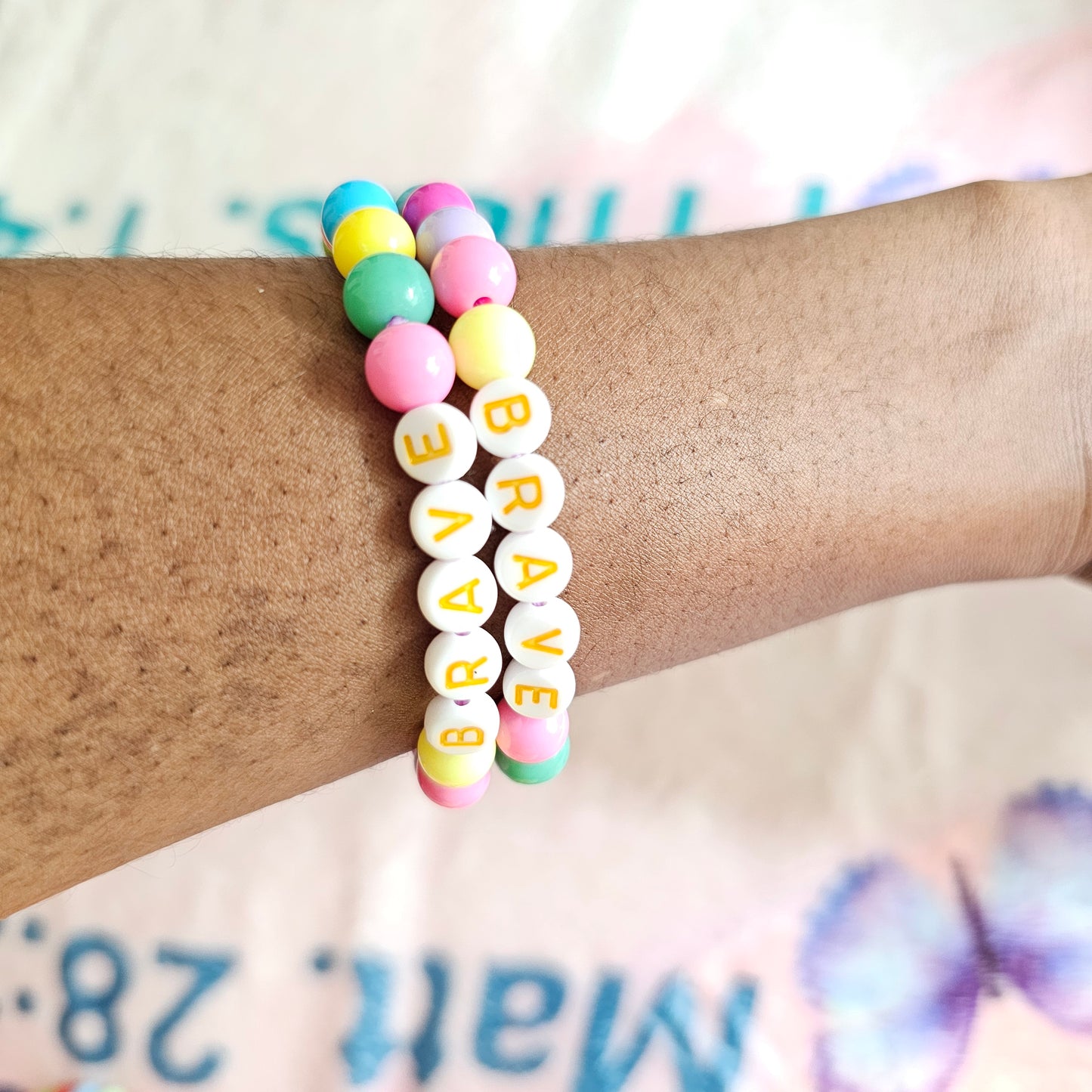 Candy color handmade bracelets |Brave