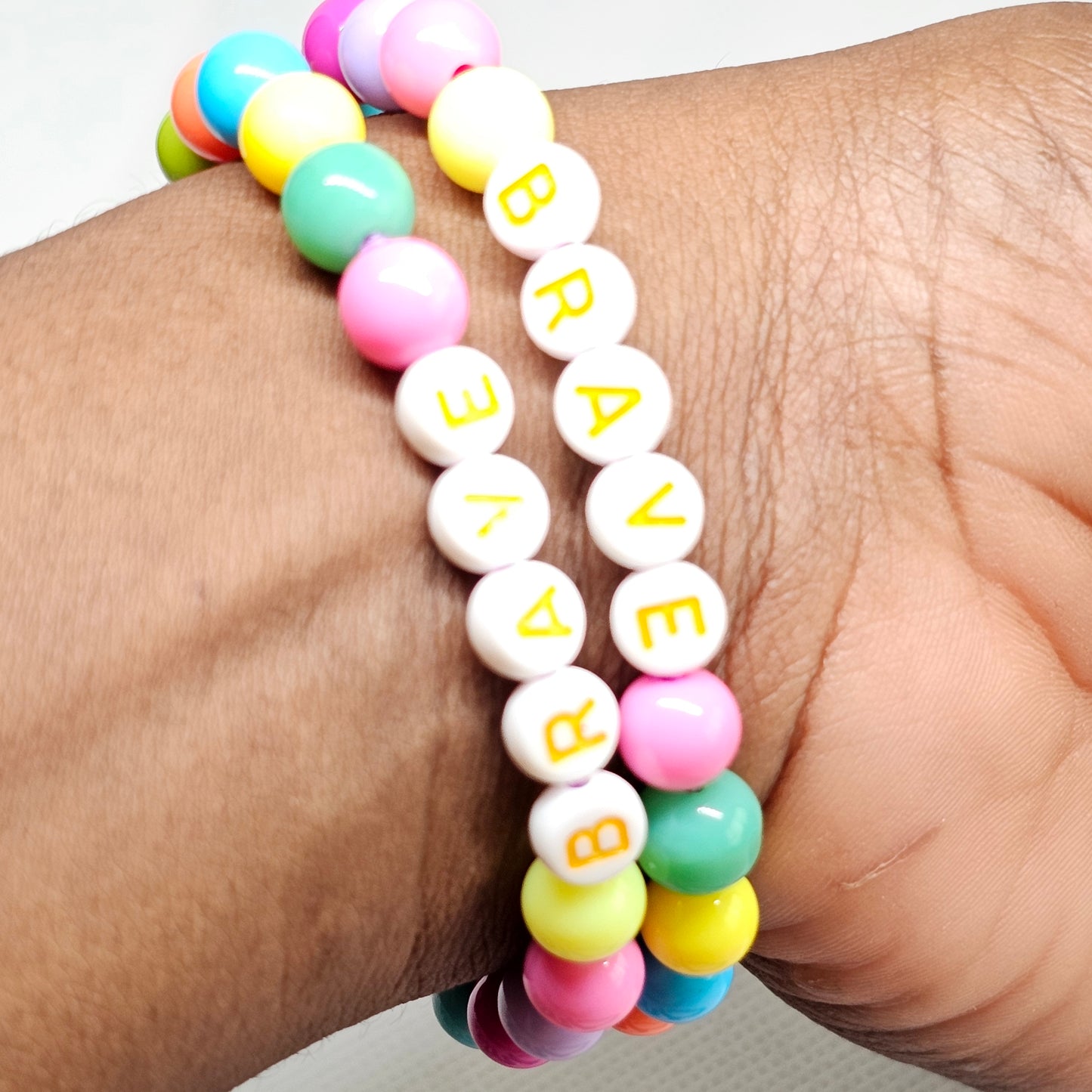 Candy color handmade bracelets |Brave